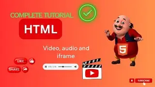 How to add video and audio in Html file || how add YouTube video in Html || #video #html #virel #tag