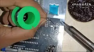 How to soldering Through hole and SMD Components on PCB | euantix F1 | Vaigai Valley