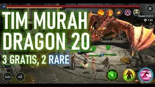 [Raid: Shadow Legends] Dragon 20 | Tim Murah Meriah | 3 Gratis, 2 Rare