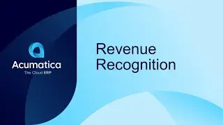 Set up Allocation Rules to Recognize Revenue - Acumatica Construction Edition