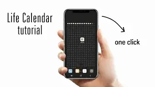 Life calendar in one click | live calendar Android | life calendar wallpaper Android