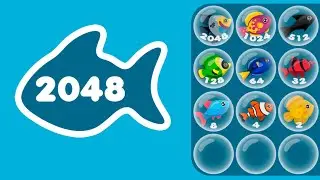 2048 Merge Fish Game Gameplay Android Mobile