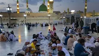 🔴​Masjid e Nabawi LIVE: 2nd Roza Iftar Scenes 🌙 #Ramadan2026