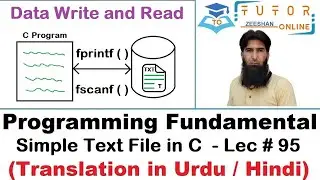 How to Create Simple Text File in C Language | C Language LECTURE – 95 |