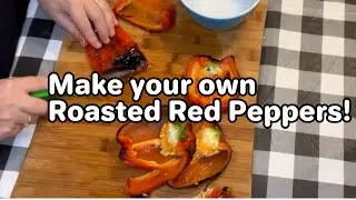 Here’s how I made roasted red peppers!