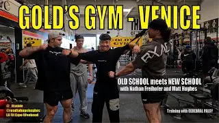 Gold's Gym Venice | Nostalgic Workout with Natahn Freihofer | LA Fit Expo