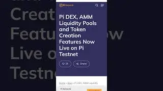 Opening DEX, AMM, and tokens on Testnet allows developers to extend Pi Network&rsquo;s capabilities #dex