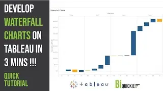 Plot Waterfall Charts On Tableau In 3 Minutes - Learn Advanced Data Visualizations In Tableau
