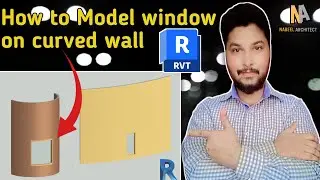 How to Model Window on Curved Wall In Revit | Tutorial urdu hindi 2024