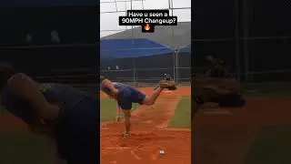 Have u seen a 90MPH 🔥 Changeup? #changeup #pitcher #pitching #90mph #bullpen #baseballlife #pitchers
