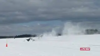 Snowmobile Flips Over After Take Off_5419_
