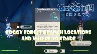 Foggy Forest Branch Locations and hidden Pahsiv trade shop & Achievement - Genshin Impact