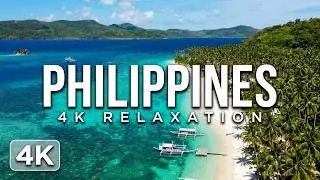 Relaxing Philippines Slow Travel | Beaches, Kayaking, Cities & Drone Views (No Talking)