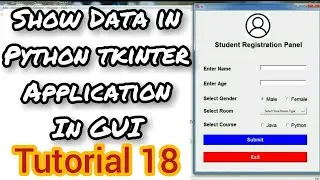 Get data from  field in Python tkinter (Tutorial 18)