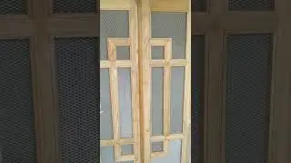 main jali door double mesh door design modern jali door#carpentry #woodworking #ytshort2024