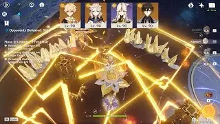 Albedo Ningguang Zhongli MC Geo Super Construct Team Floor 12 Showcase | 4 Geo Supremacy