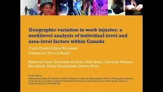 Geographic variation in work injuries, Nov 13