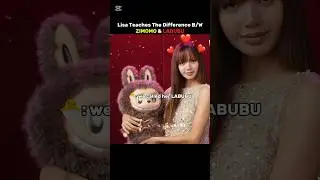 Lisa Teaches The Difference B/W ZIMOMO & LABUBU ❤️✨#blackpink #LISA #labubu #zimomo #blink #fyp