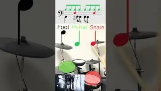 8beat rhythm pattern /8ビートリズムパターン#druns #drumrhythm #8beat#ドラム #8ビート #ドラム初心者 #ドラム練習メニュー
