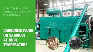 Square Continuous Carbonization Furnace#coal #charcoal #carbonized #carbonizationfurnace