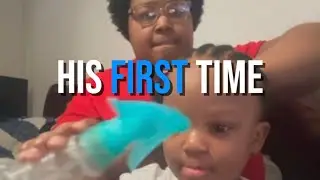 braiding his hair for the first time | real motherhood first 