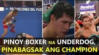 PINOY BOXER NA UNDERDOG, PINABAGSAK ANG CHAMPION!