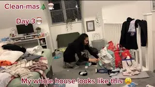 CLEAN-MAS- 🎅🏽 master bedroom major clean 🧼 🧹🧼🎄
