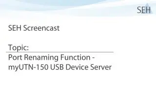 myUTN-150 - Port Renaming Function