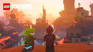 LEGO Fortnite Construí una aldea con el material menos usado.