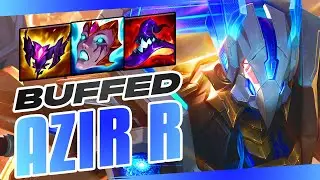 WHO BUFFED AZIRS ULTIMATE? | AZIR MID GAMEPLAY | Patch 13.4