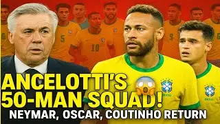 Brazil Squad News 2026 | Neymar&rsquo;s Comeback & Ancelotti&rsquo;s Bold 50-Man Squad