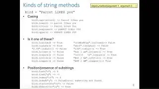 GIS540: String methods and formatting (Ch 3.4-3.8)