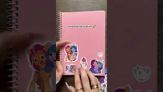 decorating my notebook with My Little Pony magic 🦄 #asmrsticker #stickers #asmr #decorating #cute