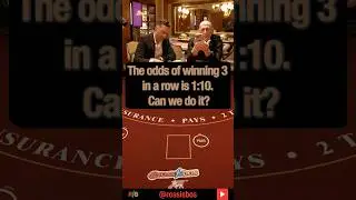 Шансы выиграть 3 раздачи в блэкджеке подряд составляют 1:10. У нас получится?! #rossisboss