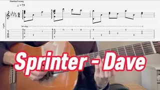 Sprinter - Dave | Guitar + TAB | How to play