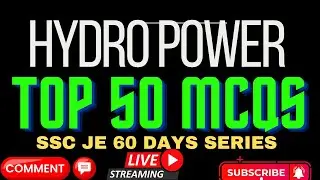 | Objective questions of power plant engineering | MCQ on hydro power plant | Hydro Power plant MCQ