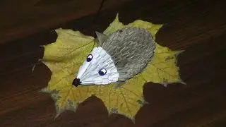 How to make a paper hedgehog. 3D origami tutorial