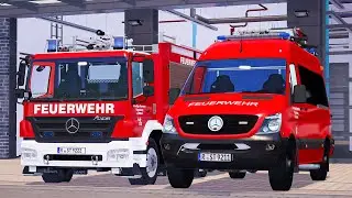 Emergency Call 112 &ndash; Regensburg Ambulance & Firefighters Responding | Firefighting Simulation 4K