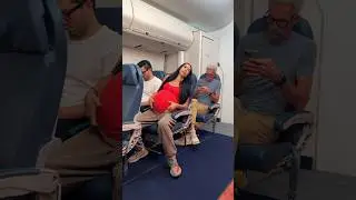 Pregnant on airplane #youtubeshorts #comedy #funny