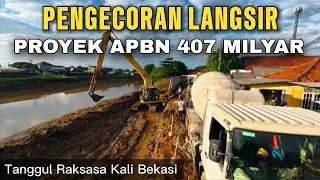 PENGECORAN PILE CAP TANGGUL RAKSASA KALI BEKASI, DISINI LAIN KONTRAKTOR BOLEH DILIPUT