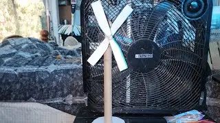 Medium 3D Model Coaxial Dual Twin Blade Cardboard Windmill D.I.Y