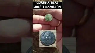 Un d&iacute;a con mi detector de metales encontr&eacute; este bot&oacute;n de la guardia real de Jos&eacute; I BRO de Napole&oacute;n