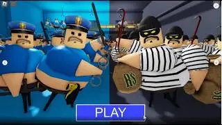 Police Barry vs Thief Barry Prison Run! (Roblox Obby)