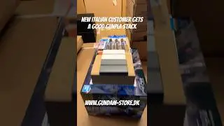 New Italian customer gets a good Gunpla stack #shorts #gundam #gunpla #hobby #reels #modelkit #italy