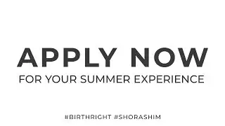 Apply Now: Birthright Israel: Shorashim &bull; Israel With Israelis!