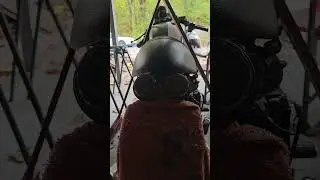 license plate bracket is on the virago