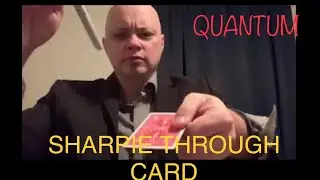 Sharpie through card, Quantum | INSANE mind blowing street magician | magic trick