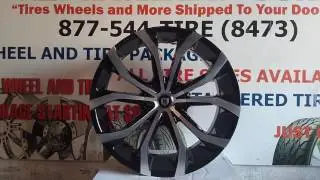 877-544-8473 24 Inch Lexani Lust Machine Black Rims Dubsandtires.com Free Shipping