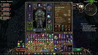 Grim Dawn v1.0.6.0 - Crucible Wave 150 - 170 HC Gladiator Cabalist Pet Build