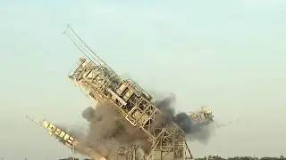 Launch tower demolished